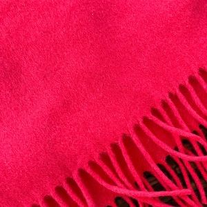 Vintage Hot Pink 30% Silk 70% Wool Scarf